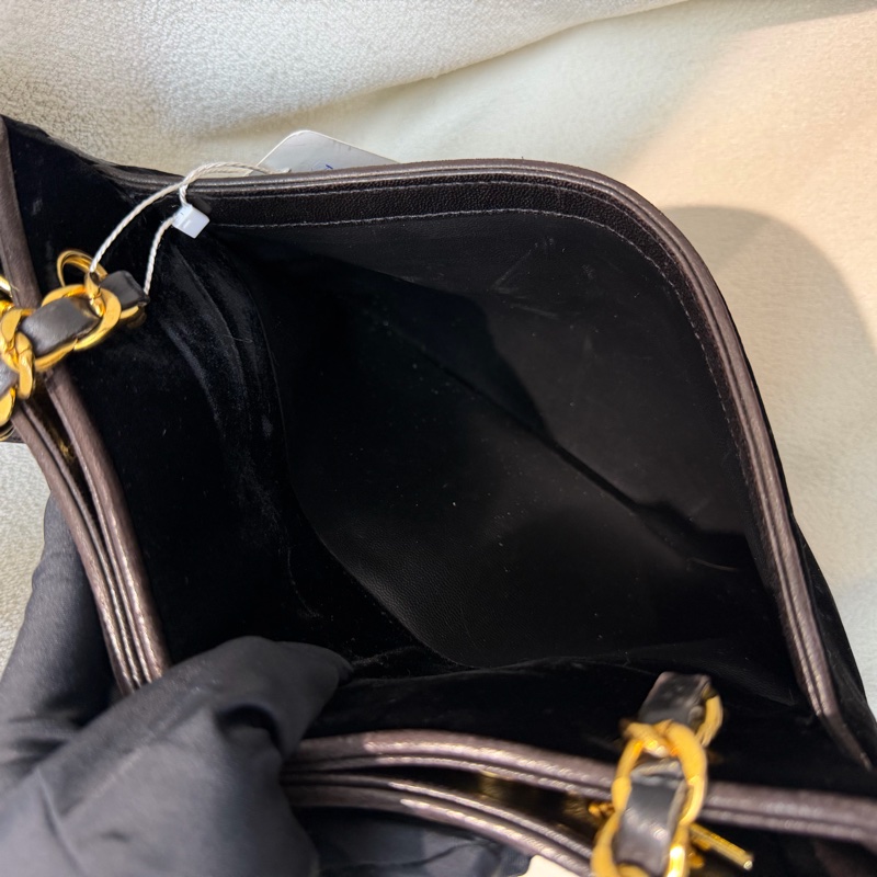 CHANEL 中古絲絨金球單肩包 XB574-59