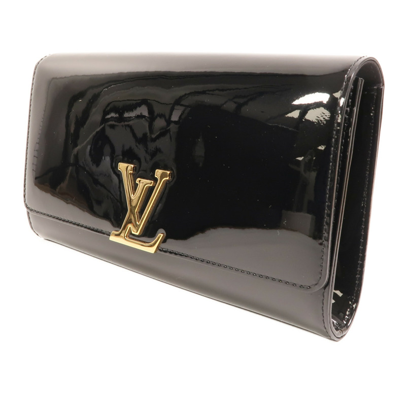 LOUIS VUITTON Monogram Vernis Louise EW金扣手拿包-2