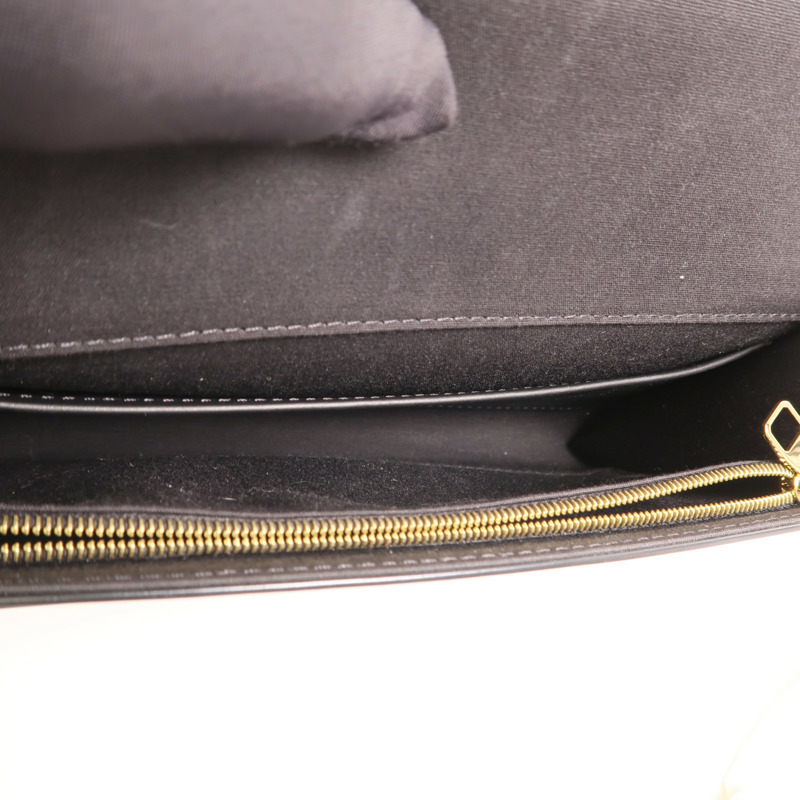 LOUIS VUITTON Monogram Vernis Louise EW金扣手拿包-4