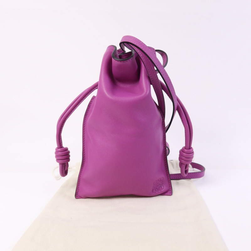 LOEWE 羊皮皮革Flamenco Pocket Bag肩背袋-8