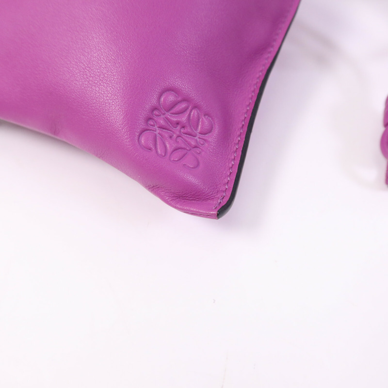 LOEWE 羊皮皮革Flamenco Pocket Bag肩背袋-9