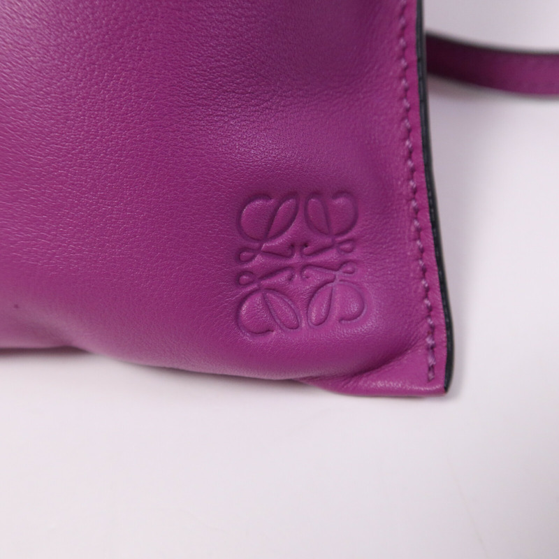 LOEWE 羊皮皮革Flamenco Pocket Bag肩背袋-13