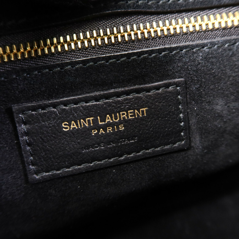 YVES SAINT LAURENT 牛皮皮革LE5A7金扣手挽袋-5