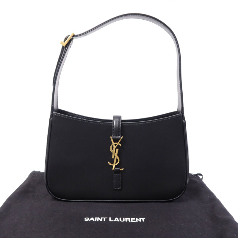 YVES SAINT LAURENT 牛皮皮革LE5A7金扣手挽袋-9