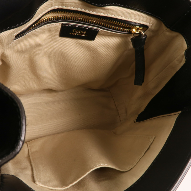 Chloe 麂皮/牛皮皮革Faye Backpack背包-4