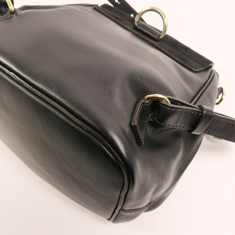 Chloe 麂皮/牛皮皮革Faye Backpack背包-10