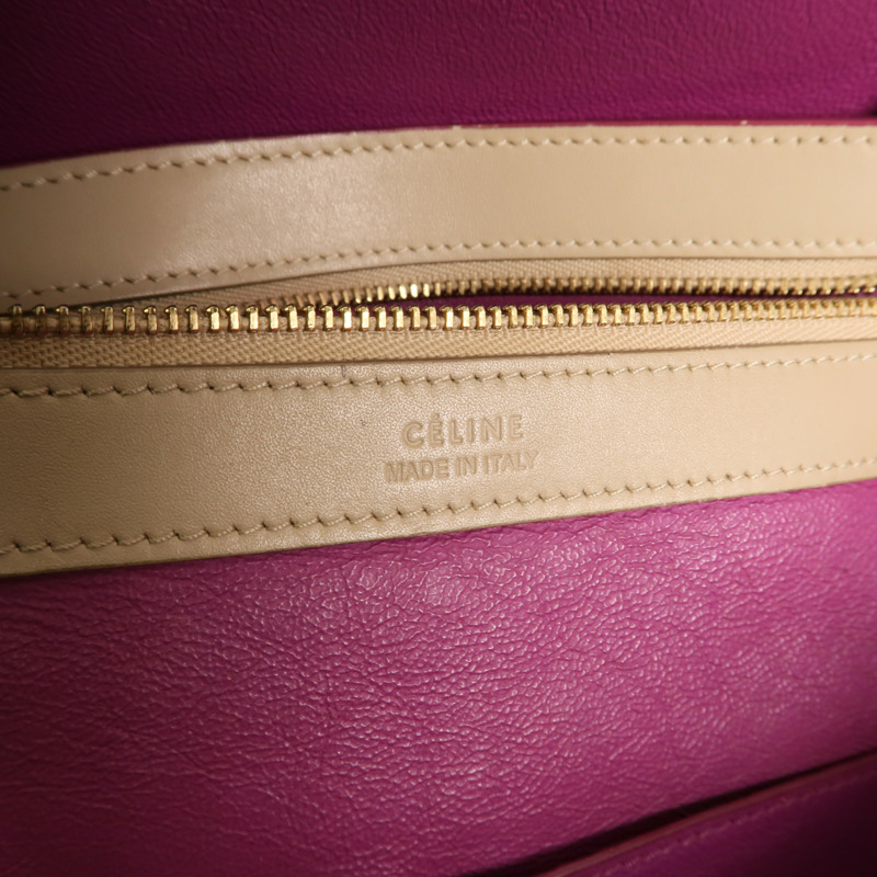 CELINE 牛皮皮革Tote Bag手挽袋-5