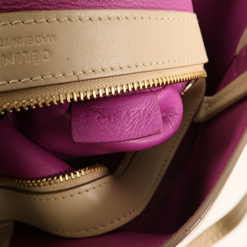 CELINE 牛皮皮革Tote Bag手挽袋-6