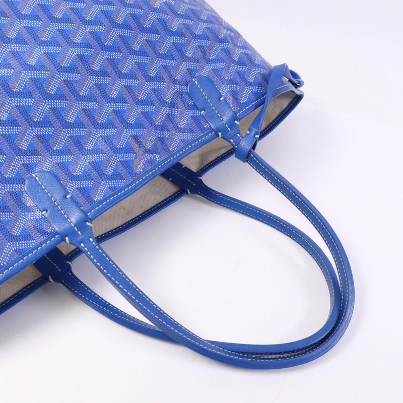 GOYARD 塗層帆布Saint Louis PM銀扣手挽袋-9