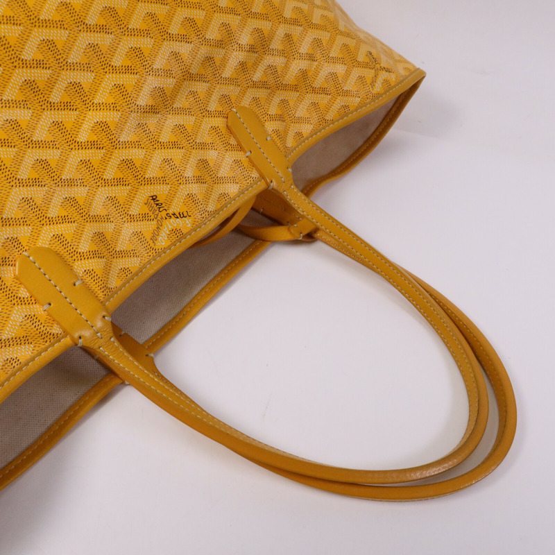 GOYARD 塗層帆布Saint Louis PM銀扣手挽袋-8