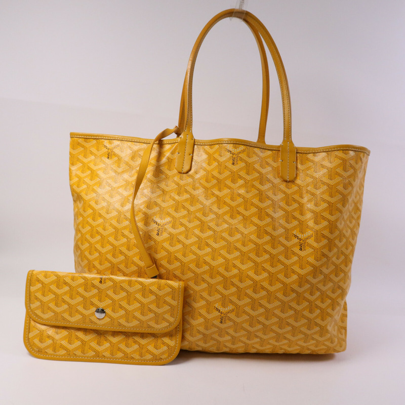 GOYARD 塗層帆布Saint Louis PM銀扣手挽袋-9