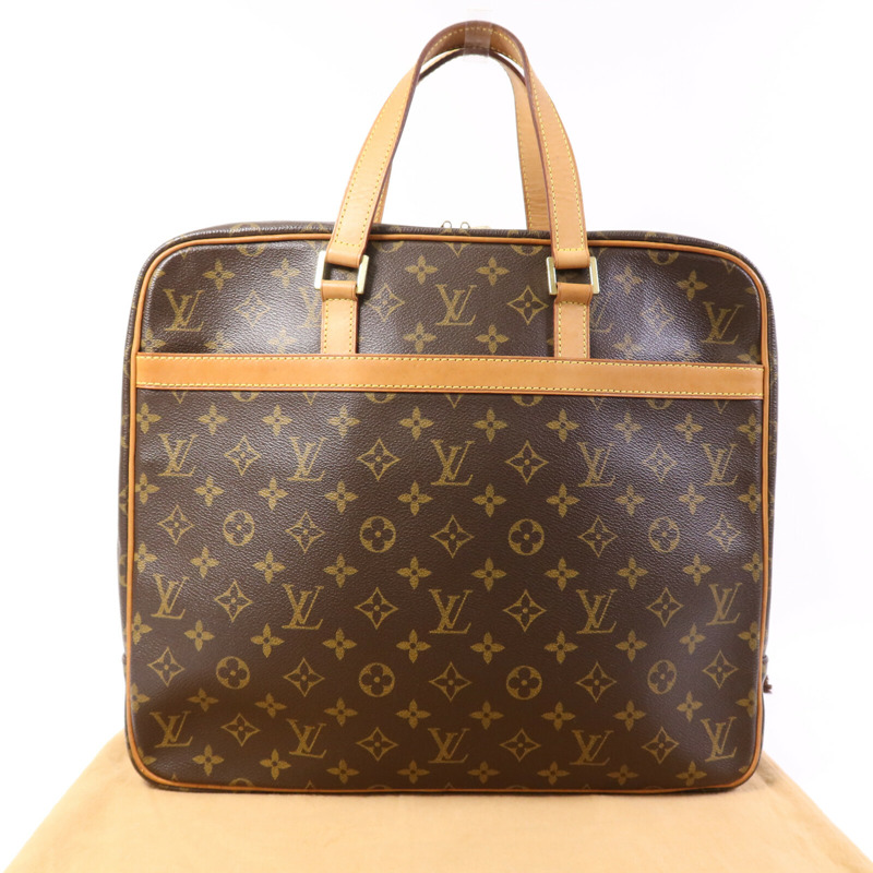 LOUIS VUITTON Monogram Porte Documents Pegase金扣手挽袋-9