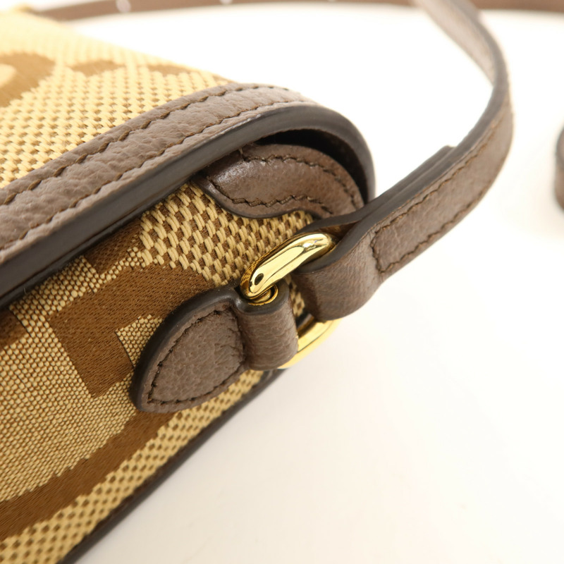 GUCCI 帆布1955 Horsebit Mini Shoulder Bag金扣肩背袋-10