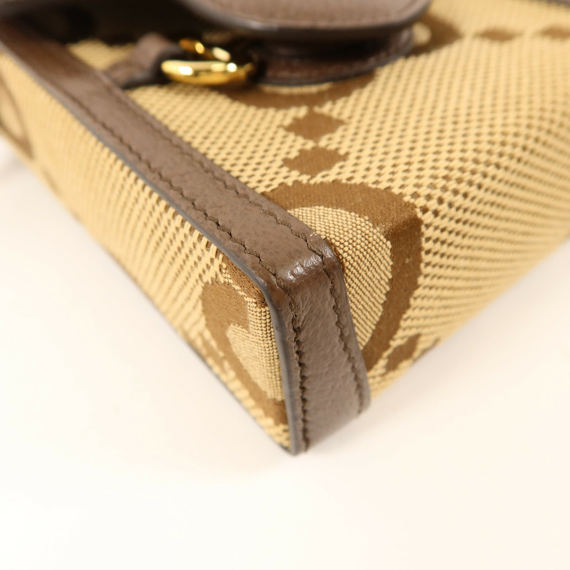 GUCCI 帆布1955 Horsebit Mini Shoulder Bag金扣肩背袋-12