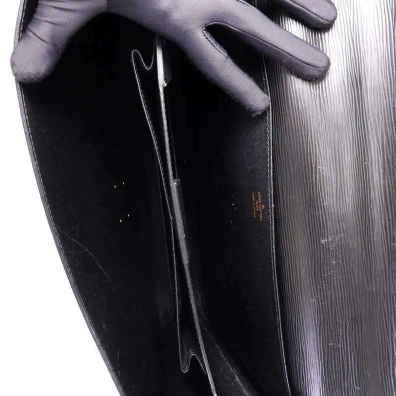 LOUIS VUITTON Epi Porte Document Bandouliere Briefcase金扣公事包-5