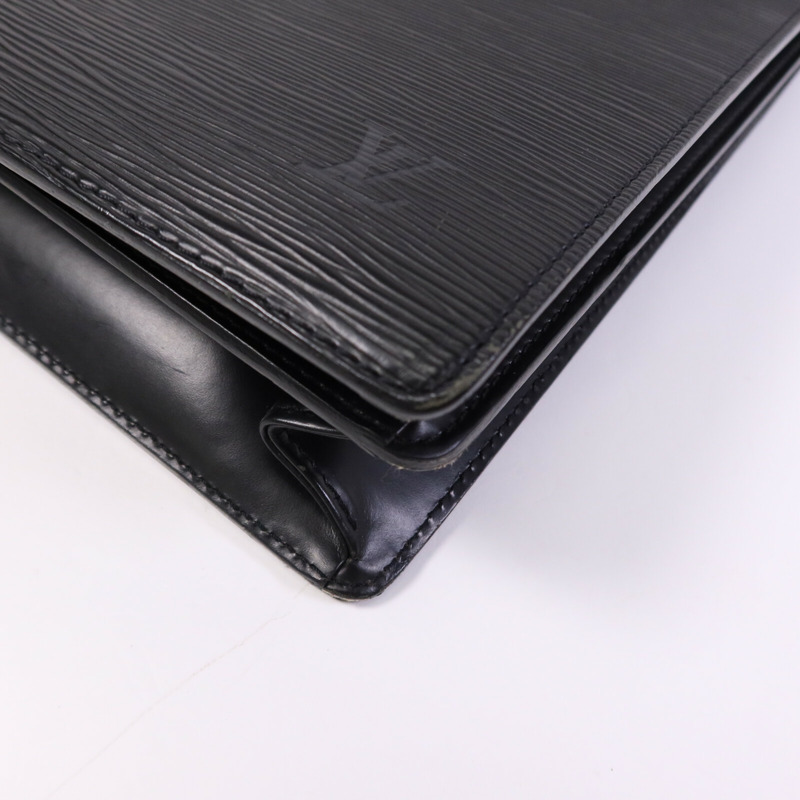 LOUIS VUITTON Epi Porte Document Bandouliere Briefcase金扣公事包-10