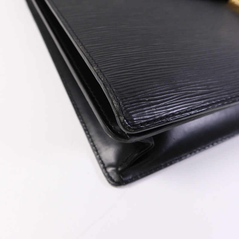 LOUIS VUITTON Epi Porte Document Bandouliere Briefcase金扣公事包-11