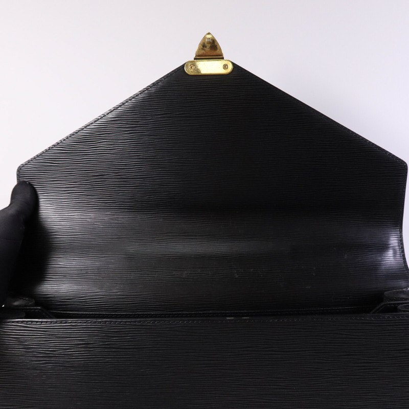 LOUIS VUITTON Epi Porte Document Bandouliere Briefcase金扣公事包-14