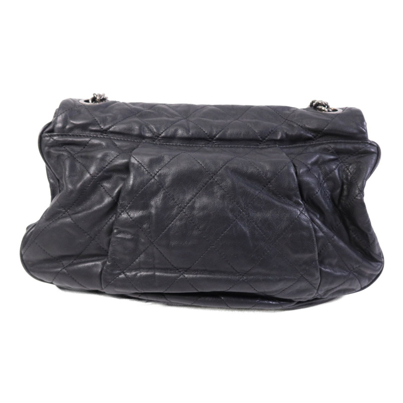 CHANEL 牛皮皮革Chain Shoulder銀扣鏈帶肩背袋-1