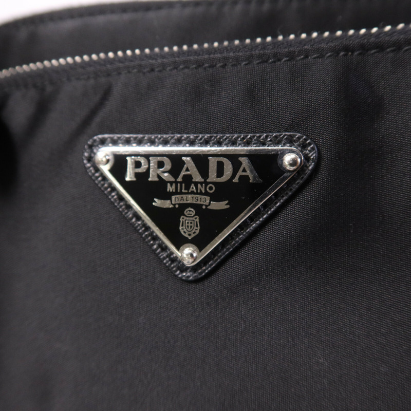 PRADA 尼龍Shoulder Bag銀扣手挽肩背兩用袋-13