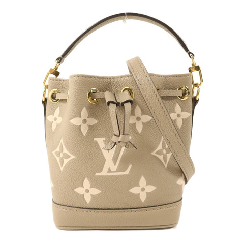 LOUIS VUITTON Monogram Empreinte Nano Noe金扣手挽肩背兩用袋