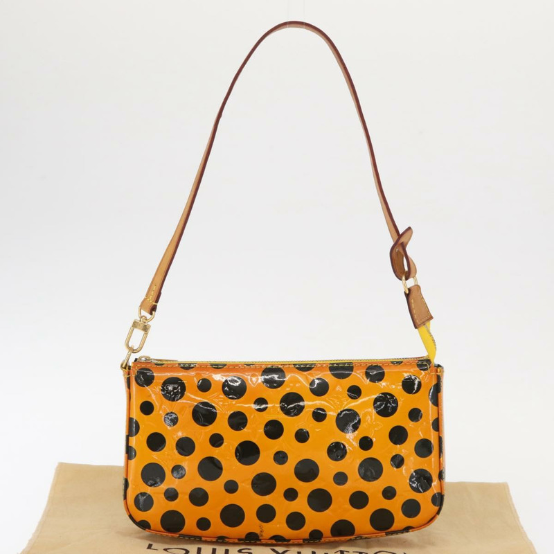 【日本直送】路易威登 Vernis Yayoi Kusama 手拿包配件 Jaune M91426 正品 156675V-11