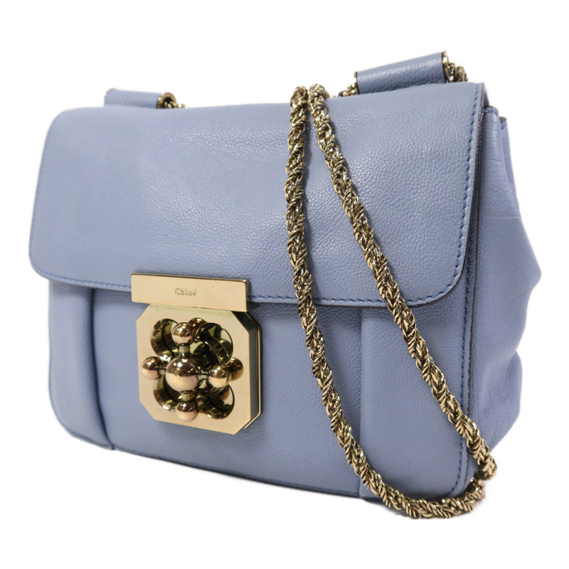 Chloe 牛皮皮革Shoulder Bag金扣鏈帶肩背袋-2