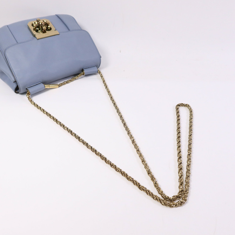 Chloe 牛皮皮革Shoulder Bag金扣鏈帶肩背袋-8