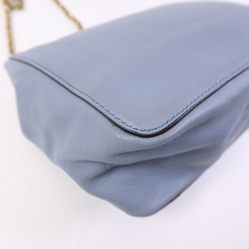 Chloe 牛皮皮革Shoulder Bag金扣鏈帶肩背袋-13