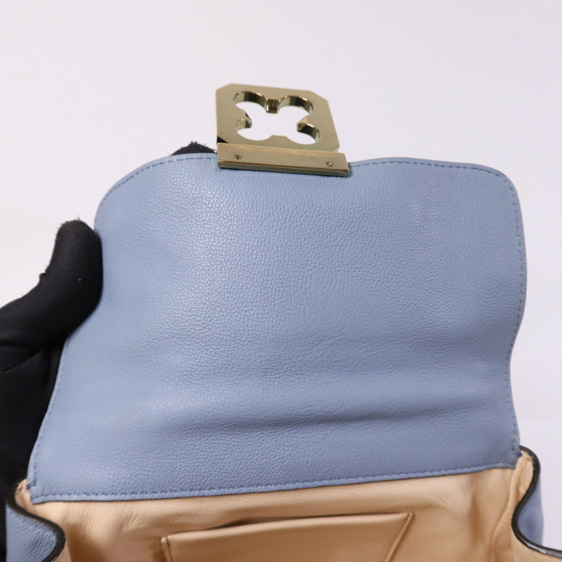 Chloe 牛皮皮革Shoulder Bag金扣鏈帶肩背袋-14