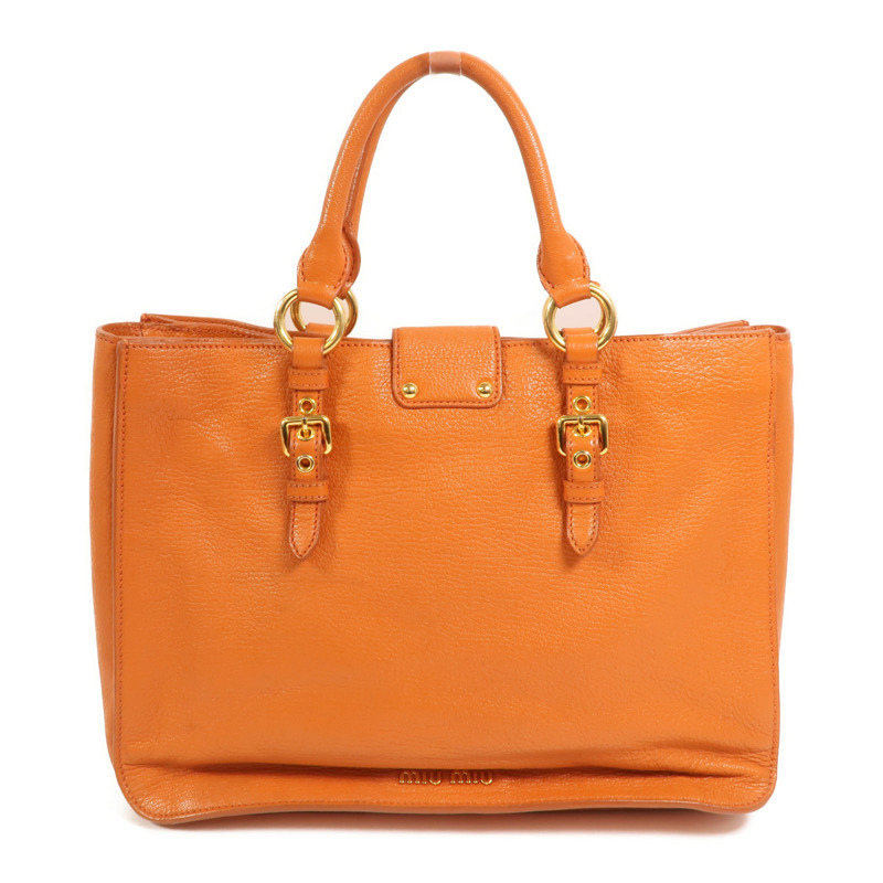 Miu Miu 牛皮皮革2 Way Shoulder金扣手挽肩背兩用袋-1