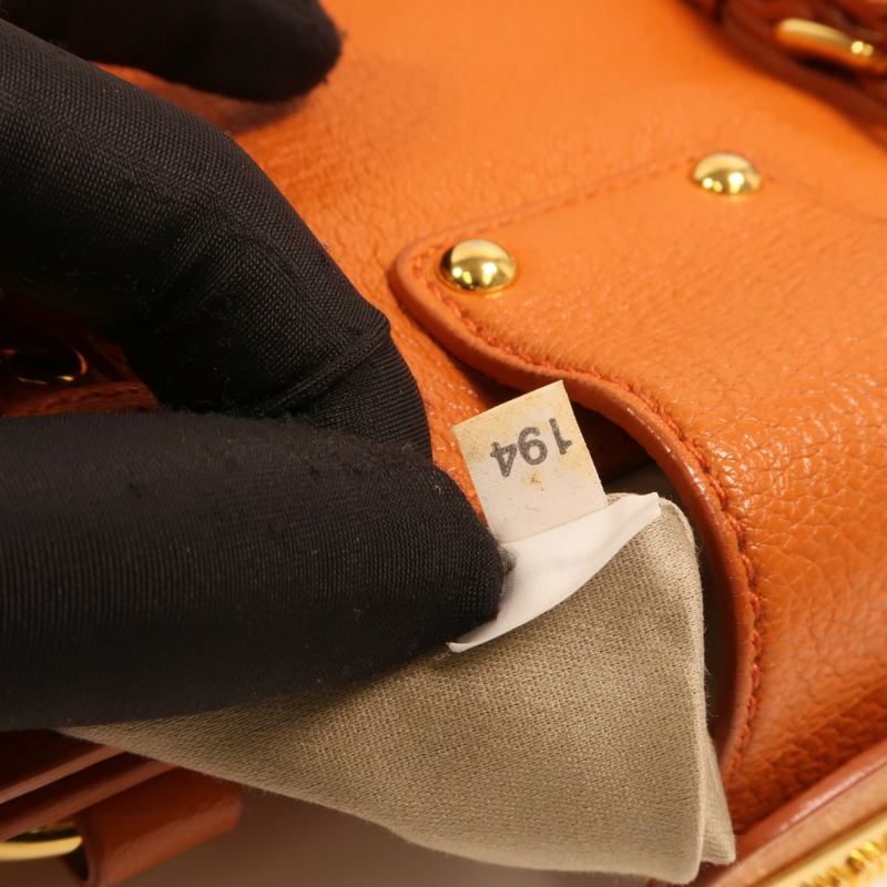 Miu Miu 牛皮皮革2 Way Shoulder金扣手挽肩背兩用袋-6