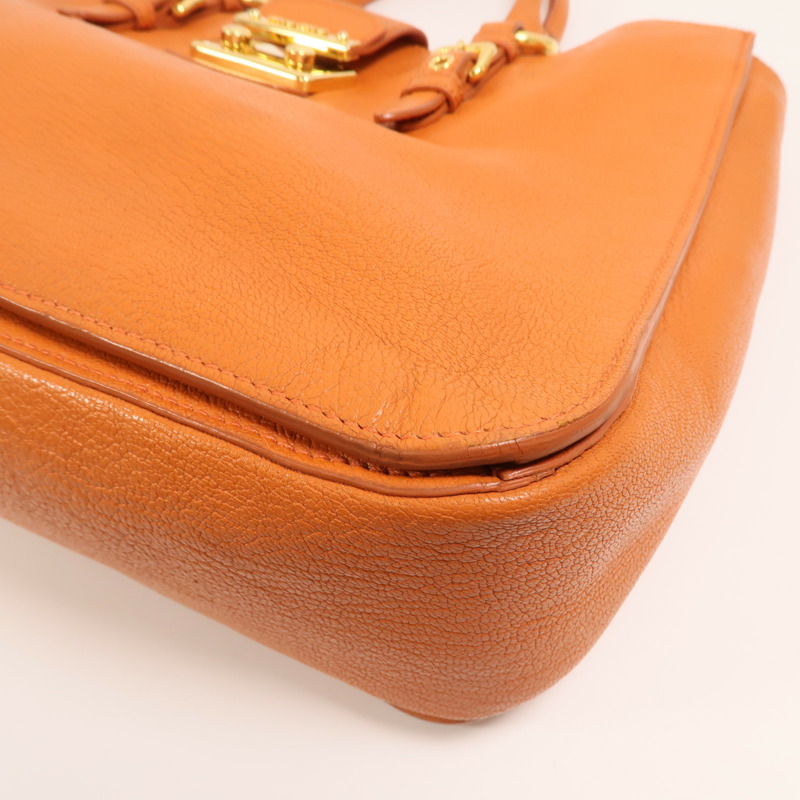 Miu Miu 牛皮皮革2 Way Shoulder金扣手挽肩背兩用袋-8