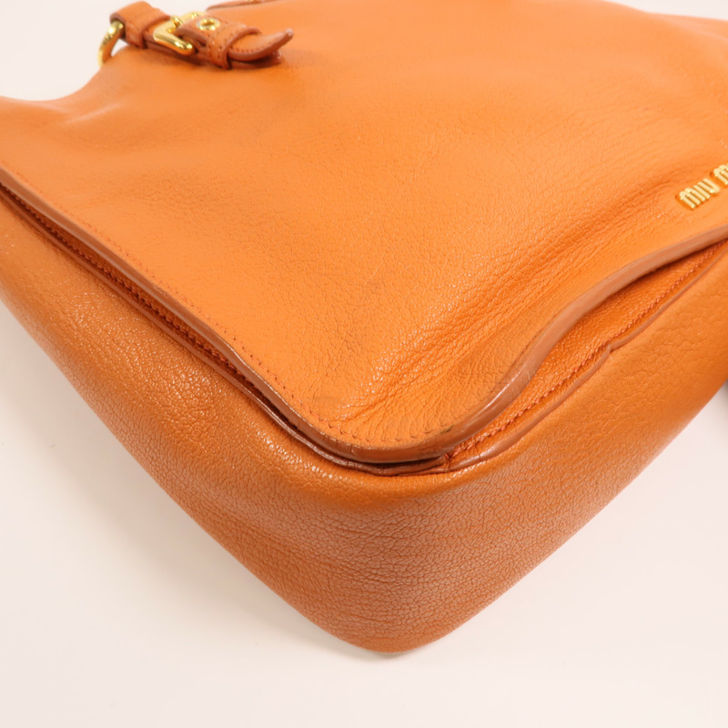 Miu Miu 牛皮皮革2 Way Shoulder金扣手挽肩背兩用袋-11