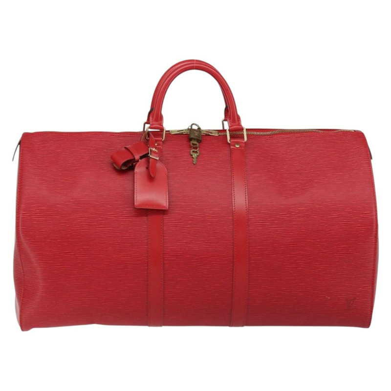【日本直送】路易威登 Epi Keepall 55 波士頓包 紅色 M42957 LV 正品 155970-12