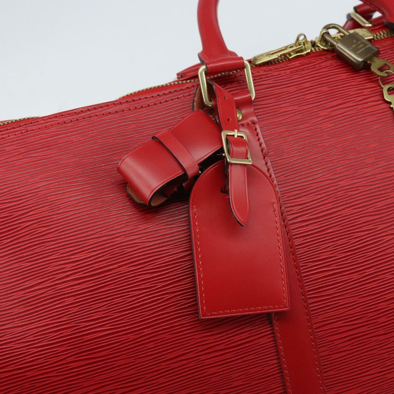 【日本直送】路易威登 Epi Keepall 55 波士頓包 紅色 M42957 LV 正品 155970-16