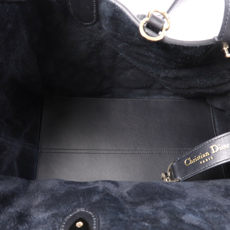 Dior 牛皮皮革Toujours Medium金扣肩背袋-4