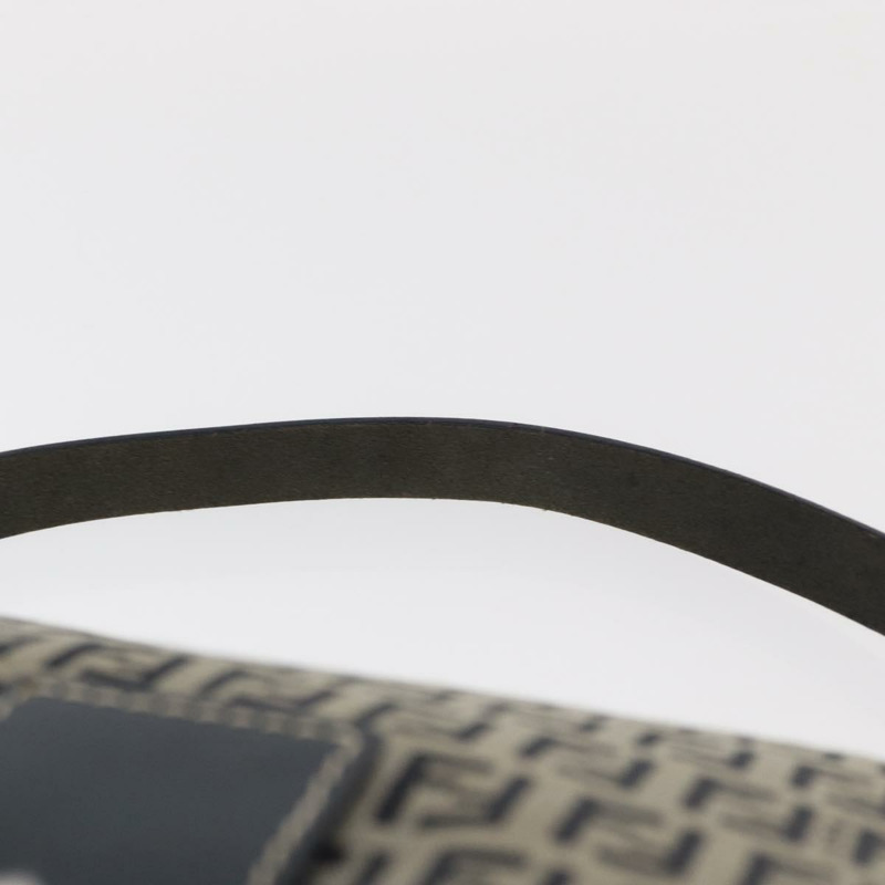 【日本直送】FENDI Zucchino 帆布 Mamma Baguette 單肩包 海軍藍 銀色 正品 ep12546-8