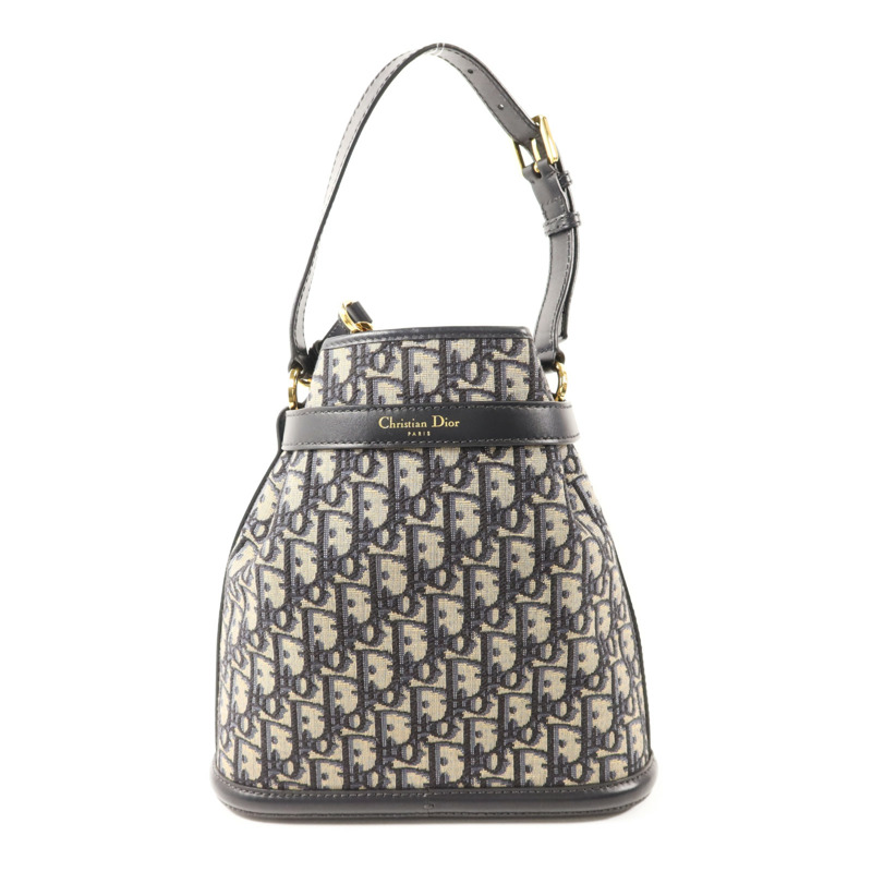 Dior 帆布Medium C'est Bag金扣手挽肩背兩用袋-1