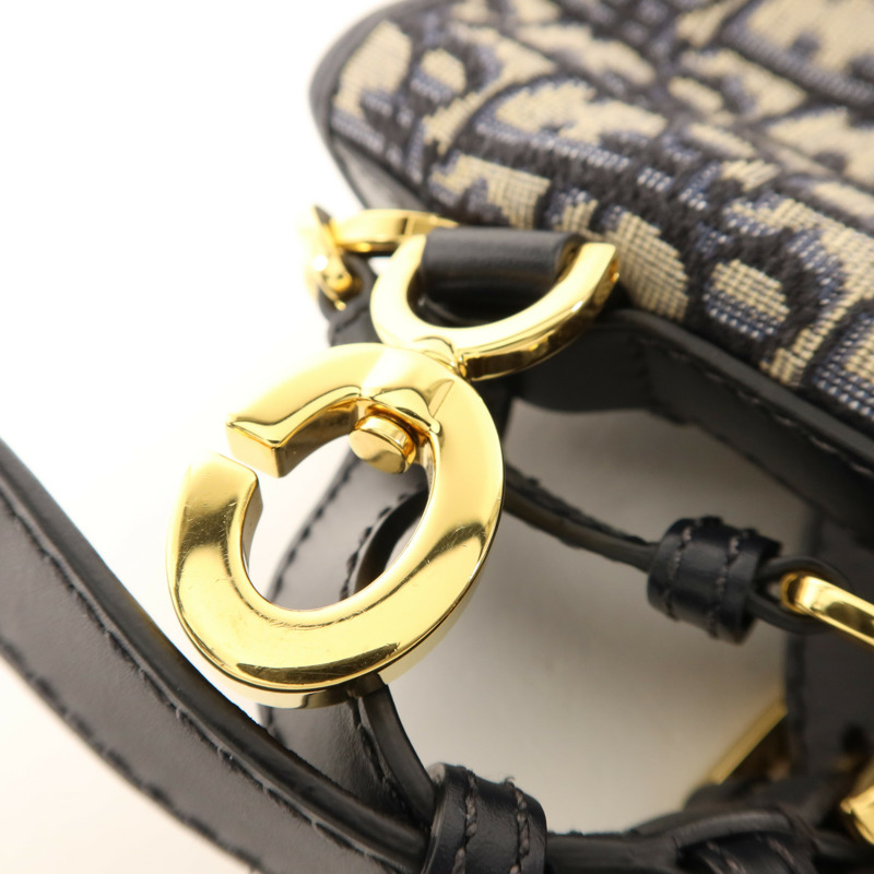 Dior 帆布Medium C'est Bag金扣手挽肩背兩用袋-9