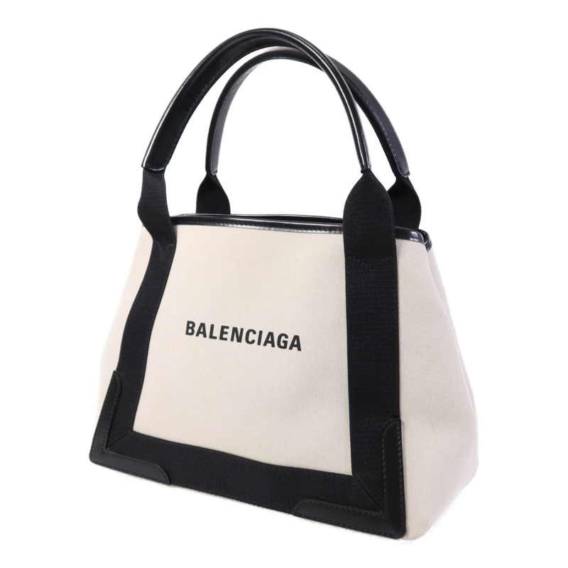 BALENCIAGA 帆布Navy Cabas Small銀扣肩背袋-2