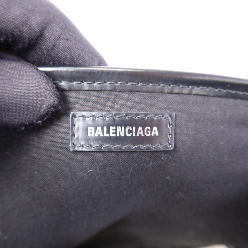 BALENCIAGA 帆布Navy Cabas Small銀扣肩背袋-5