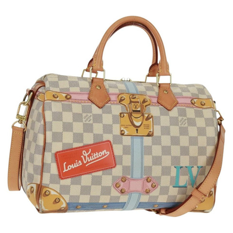 路易威登 Tahiti Summer Trunk Speedy Bandouliere 30 N41063 Auth 165214SAV