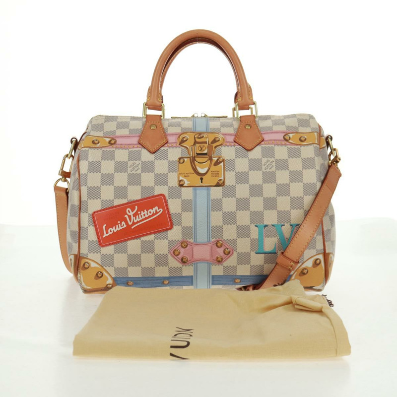 【日本直送】路易威登 Tahiti Summer Trunk Speedy Bandouliere 30 N41063 Auth 165214SAV-11