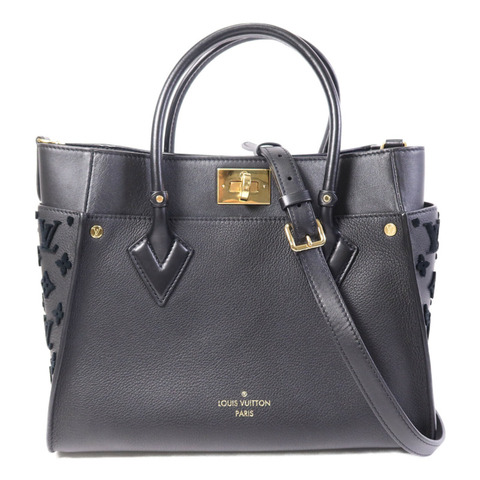 LOUIS VUITTON 牛皮皮革On My Side MM金扣手挽肩背兩用袋