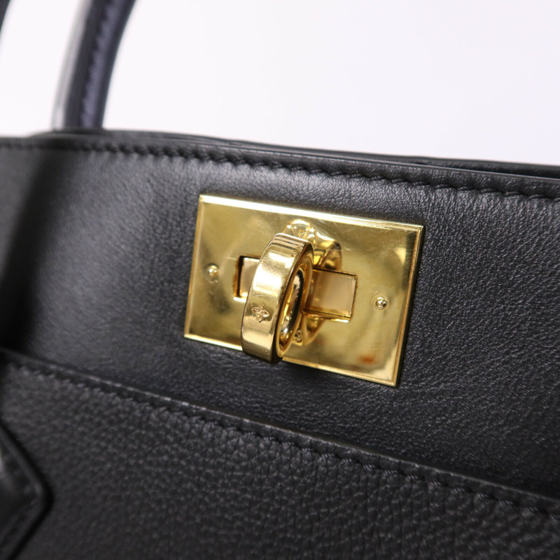 LOUIS VUITTON 牛皮皮革On My Side MM金扣手挽肩背兩用袋-6