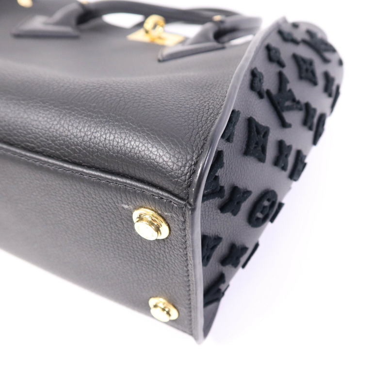 LOUIS VUITTON 牛皮皮革On My Side MM金扣手挽肩背兩用袋-9