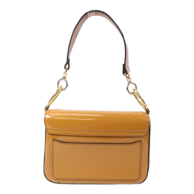Chloe 漆皮皮革Shoulder Bag金扣肩背袋-1
