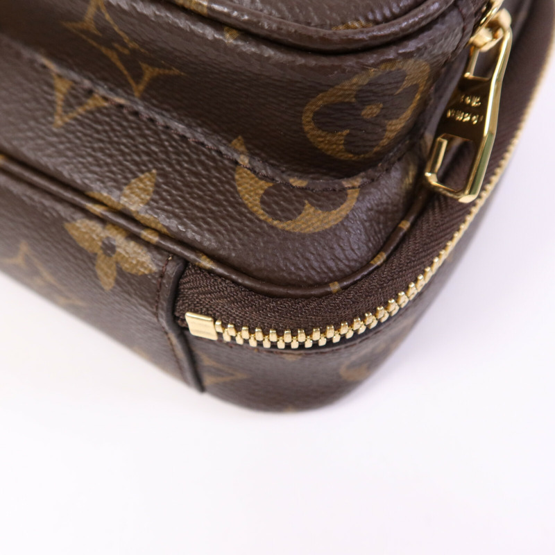 LOUIS VUITTON Monogram Utility金扣手挽肩背兩用袋棕色-8