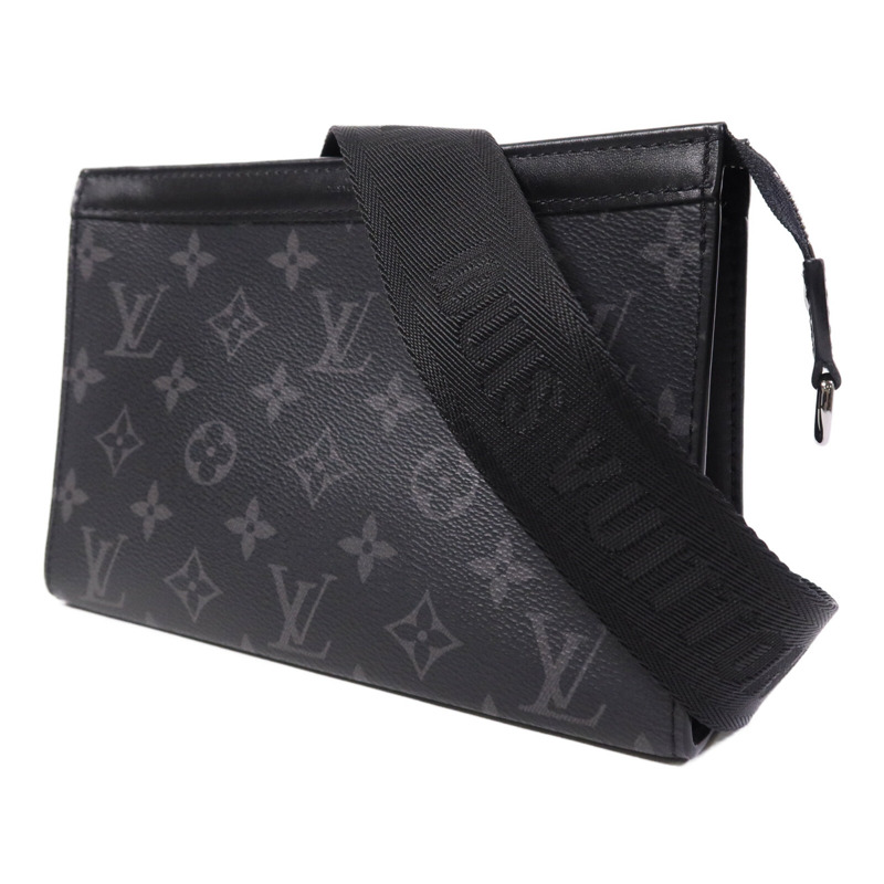 LOUIS VUITTON Monogram Eclipse Gaston銀扣肩背袋-2